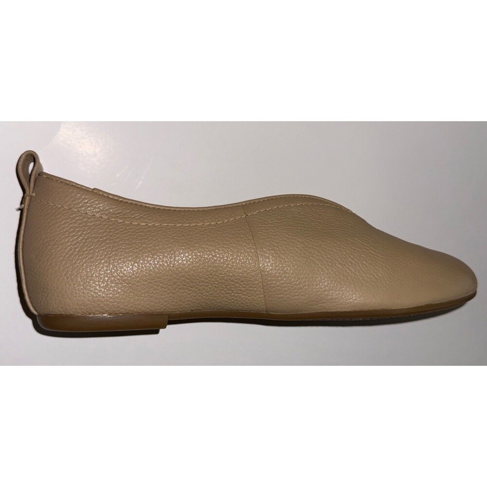Women's Taupe Slip-On Leather Flats - Picture 7 of 7